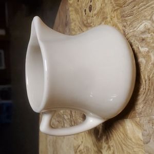 6)  SHENANGO CHINA Inca Ware Vtg Creamer Syrup Pitcher Restaurant Hotel Ware-EC